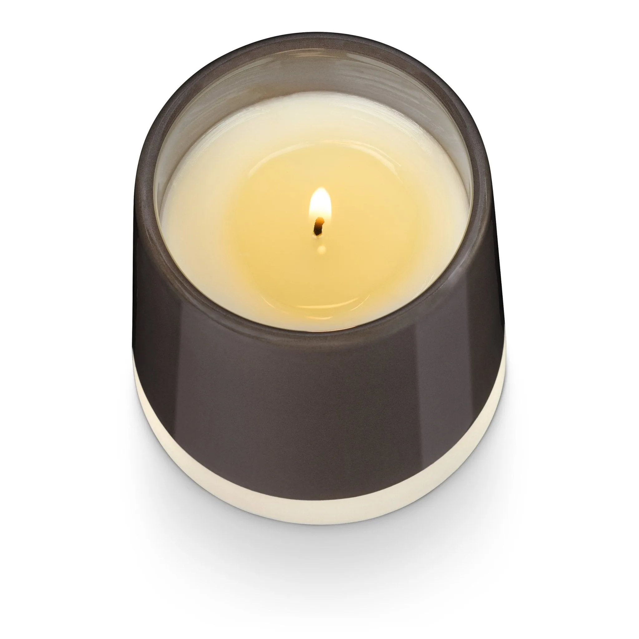 Woodfire Shine Ceramic Candle